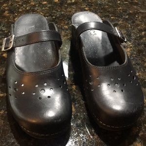 Black Dansko Mules.  Size 41